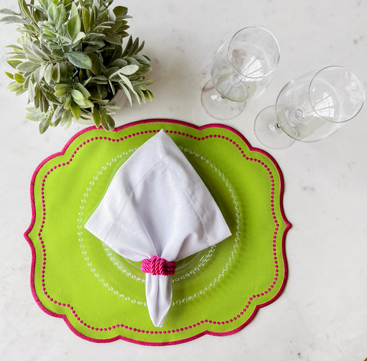 Double side Green and Pink Placemat