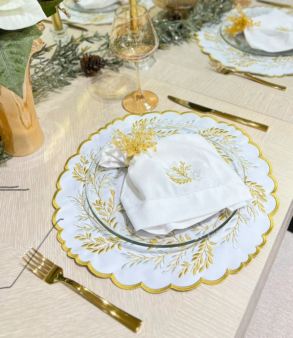 Gold and Silver Placemat