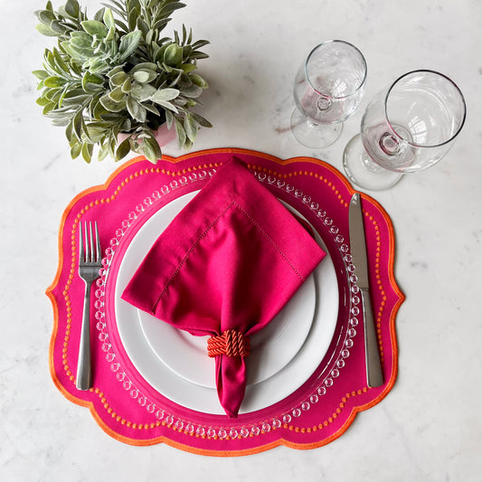 Double side Pink and Blue Placemat