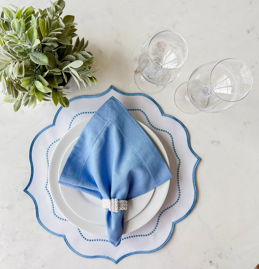 Blue and White Placemat