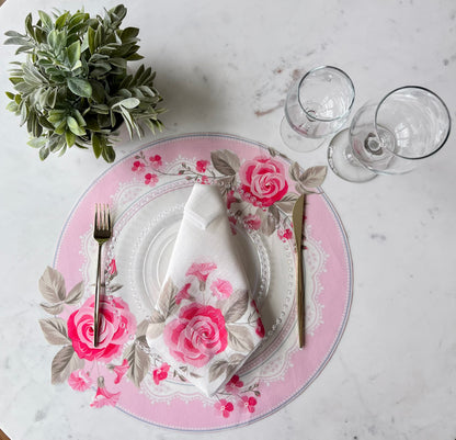 Pink Flower Placemat