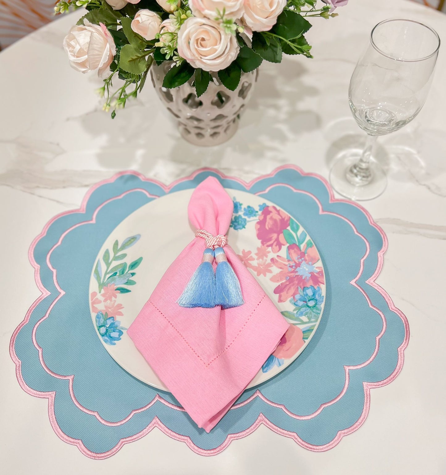 Pink and Blue Placemat