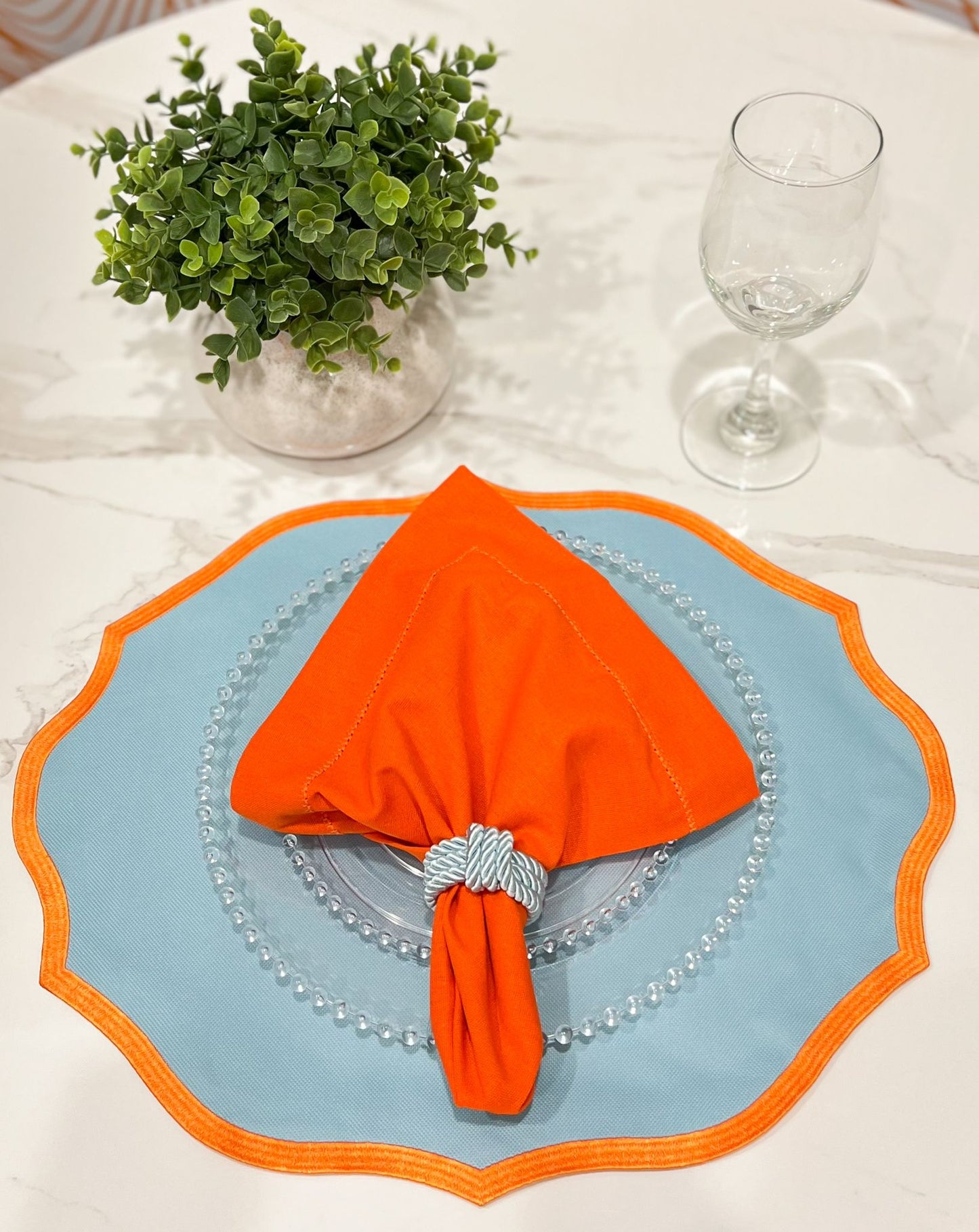 Orange  and Blue Placemat