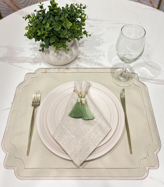 Double side Beige Placemat