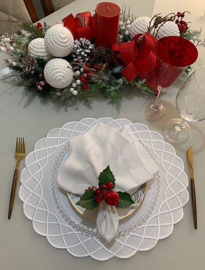 White Placemat